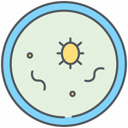 Bacteria, biology, micro, microscope, organism, petri dish, science icon - Download on Iconfinder