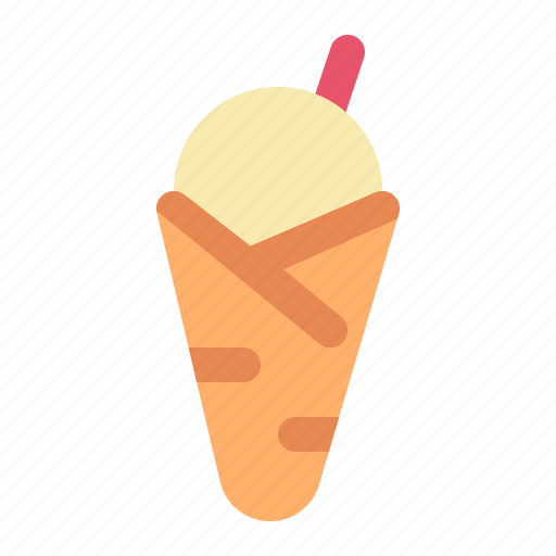 Gelato, ice, cream, cone, dessert, sweet icon - Download on Iconfinder
