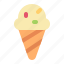 ice, cream, cone, dessert, sweet 