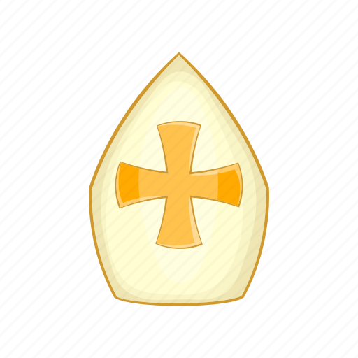 Cartoon, church, hat, papal, pope, religious, sign icon - Download on Iconfinder