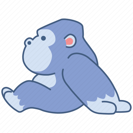 Ape, animal, gorilla, sticker, pet, award, cartoon sticker - Download on Iconfinder