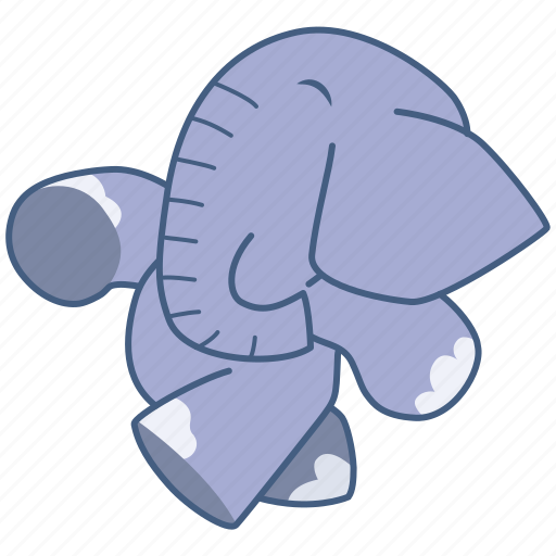 Elephant, animal, character, sticker, cartoon, cute sticker - Download on Iconfinder