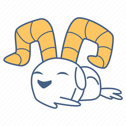 Ram, animal, character, cartoon, cute, sticker sticker - Download on Iconfinder