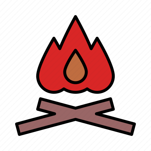 Bonfire, campfire, flame, hot, fire icon - Download on Iconfinder