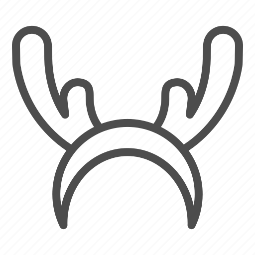 Reindeer, horn, christmas, deer, accessory, headwear, mask icon - Download on Iconfinder