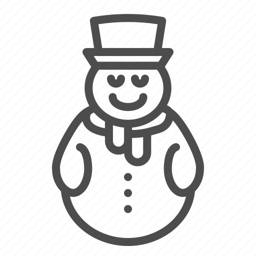 Snowman, decoration, winter, hat, scarf, hand, snow icon - Download on Iconfinder