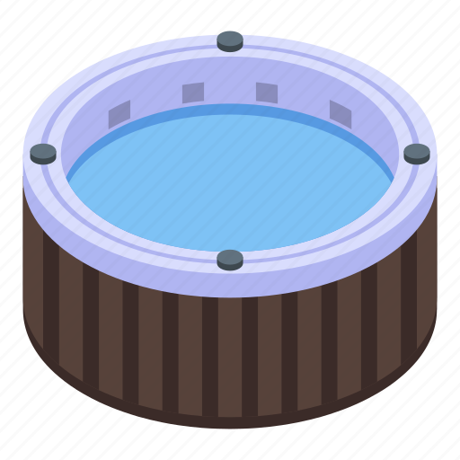 Business, car, cartoon, isometric, jacuzzi, logo, round icon - Download on Iconfinder