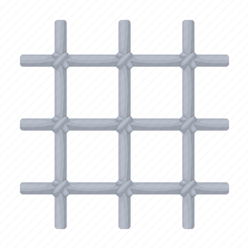 Armature, cell, fence, insulator, lattice, prison, steel icon - Download on Iconfinder