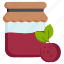 jam jar, marmalade, plum jam, fruit butter, spread, fruit curd, glass jar 