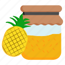 jam jar, marmalade, pineapple jam, fruit preserves, fruit butter, fruit curd, glass jar