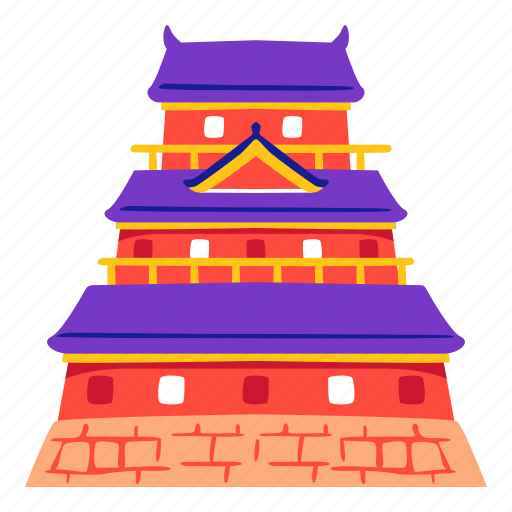 Castle, japanese, kyoto, culture, tourism, osaka icon - Download on Iconfinder