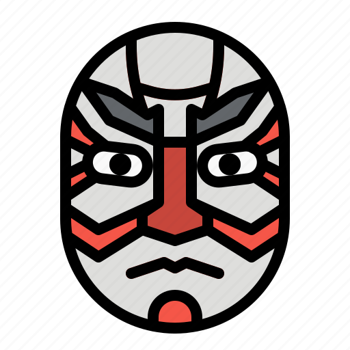 Drama, japan, kabuki, mask, theater icon - Download on Iconfinder