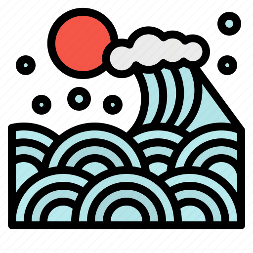 Ecology, japan, ocean, sea, wave icon - Download on Iconfinder
