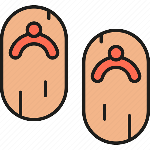 Geta, shoes, flip flop, footwear, japanese, japan, traditional icon - Download on Iconfinder