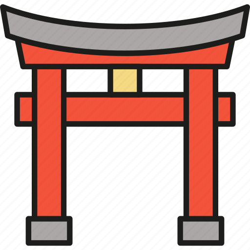 Torii, gate, japan, japanese, cultures, architecture, landmark icon - Download on Iconfinder