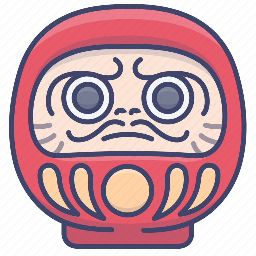 Dharma, doll, japanese, culture icon - Download on Iconfinder