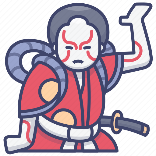 Kabuki, japan, japanese, culture icon - Download on Iconfinder