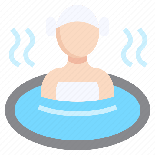Onsen, water, bath, spa, relax icon - Download on Iconfinder