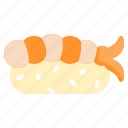 sushi, seafood, meal, food, rice