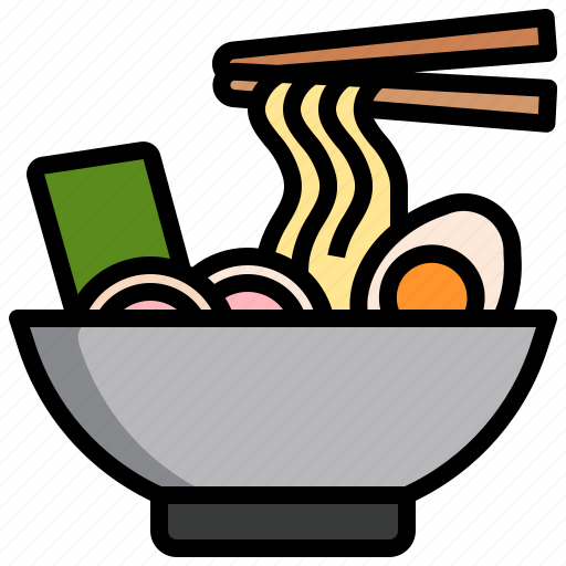 Ramen, noodle, food, chopsticks, bowl icon - Download on Iconfinder