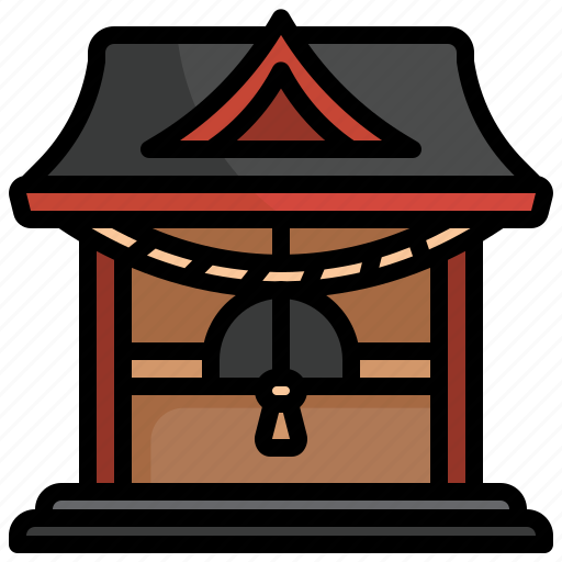 Shrine, temple, shinto, architecture, building icon - Download on Iconfinder