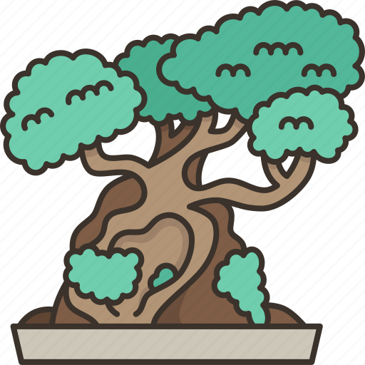 Bonsai, tree, garden, plant, decoration icon - Download on Iconfinder