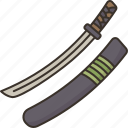 katana, sword, blade, weapon, samurai