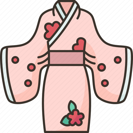 Kimono, female, costume, japanese, traditional icon - Download on Iconfinder