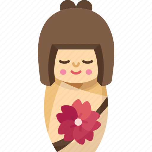Kokeshi, doll, toy, japanese, traditional icon - Download on Iconfinder