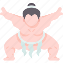sumo, wrestling, fighter, traditional, japanese