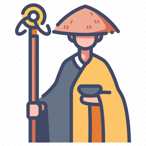 Asia, buddhist, japanese, monk, religion, traditional, zen icon - Download on Iconfinder