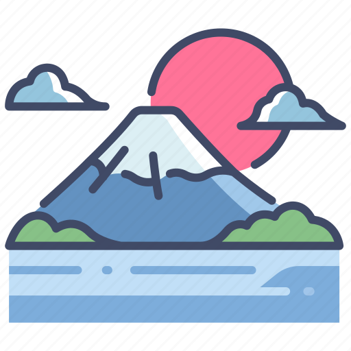 Fuji, japan, japanese, lake, landscape, mountain, nature icon - Download on Iconfinder