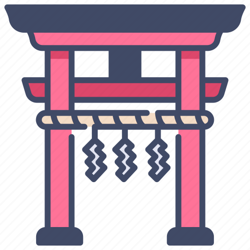 Architecture, building, gate, japan, japanese, landmark, shrine icon - Download on Iconfinder