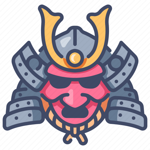 Helmet, japan, japanese, mask, samurai, traditional, warrior icon - Download on Iconfinder
