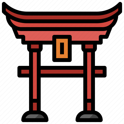 Architecture, asia, gate, japan, landmark, monument, torii icon - Download on Iconfinder