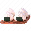 onigiri, japan, traditional, food 