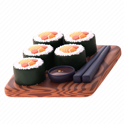Sushi, japan, traditional, food 3D illustration - Download on Iconfinder