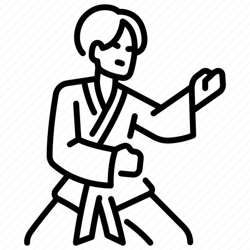 Attack, combat, exercise, fighter, karate, martial, sport icon - Download on Iconfinder