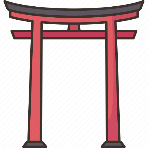 Gate, shrine, entrance, oriental, architecture icon - Download on Iconfinder