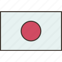 japanese, flag, nation, country, official 
