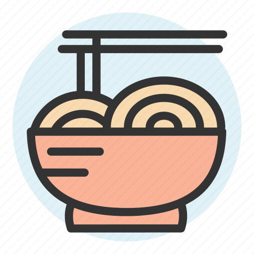 Noodles, bowl, japanese, food, japan, cuisine, chopsticks icon - Download on Iconfinder