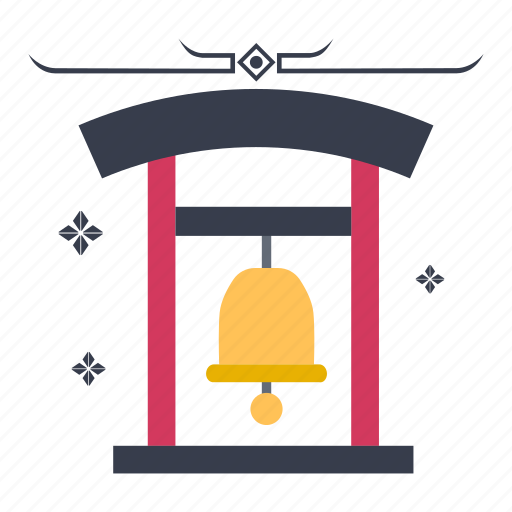 Bell tower, chinese bell, alert, hanging bell, bianzhong, bell icon - Download on Iconfinder