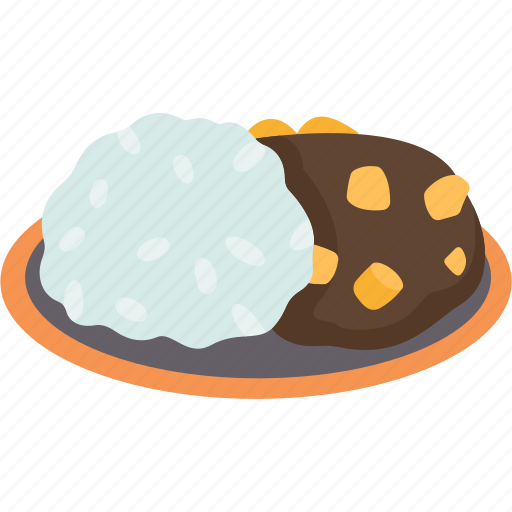 Curry, rice, dish, meal, food icon - Download on Iconfinder