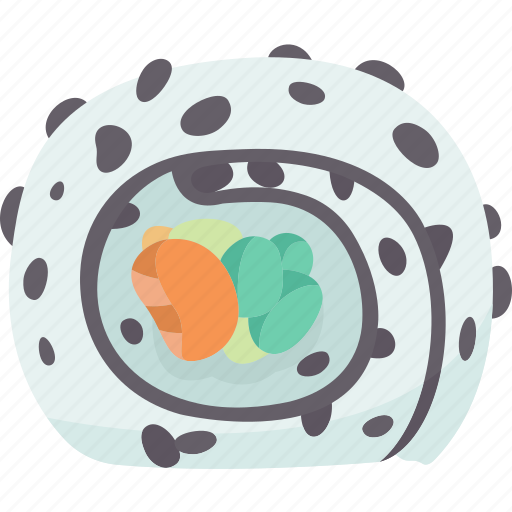 Uramaki, sushi, japanese, food, cuisine icon - Download on Iconfinder