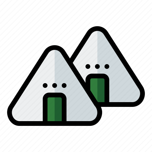 Japanese, food, meal, traditional, rice, onigiri, nori icon - Download on Iconfinder