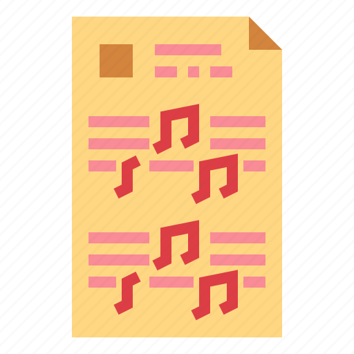Music, note, paper, sheet icon - Download on Iconfinder
