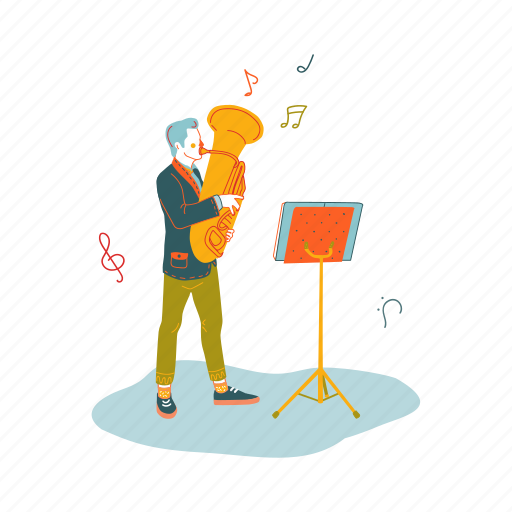 Musician, music, player, song, student, university, education illustration - Download on Iconfinder