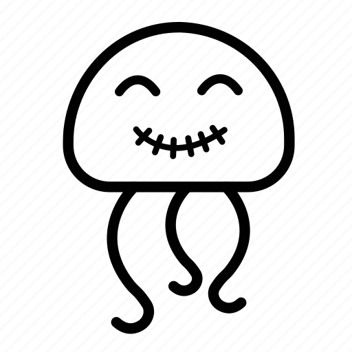Emoji, happy, jellyfish, sea creature icon - Download on Iconfinder