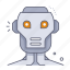 robot head, robotics, cyborg, machine, humanoid, artificial intelligence, ai, technology, smart 