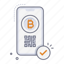crypto payment, mobile, transaction, buy, qr code, cryptocurrency, digital currency, investment, digital token